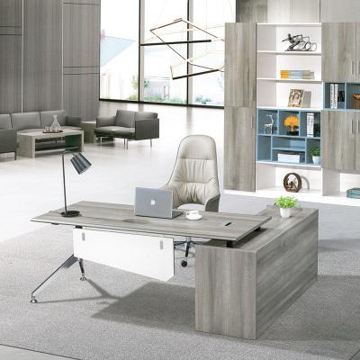 China New Design Desk Table Set MFC Executive Desk Expandable Chair Furniture Executive Desk for sale