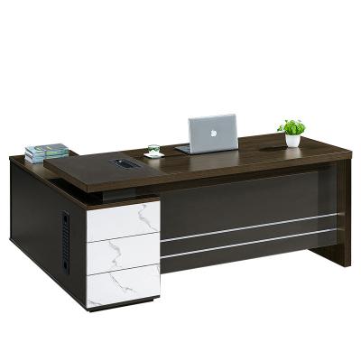 China Latest CEO Table Director Extendable Table Modern Unique Shape Luxury Executive Desk for sale