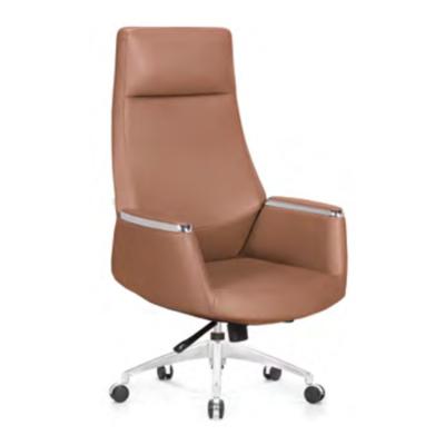 China Hot Leather Reclining Rotary Lift Office Rotating Chair for sale