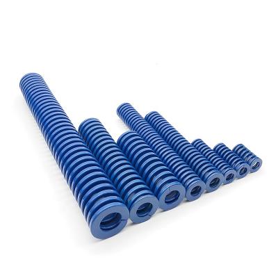 China DIM10-51 Coil Durable Medium Load Flat Wire Injection Molding Blue Plastic Die Spring for sale