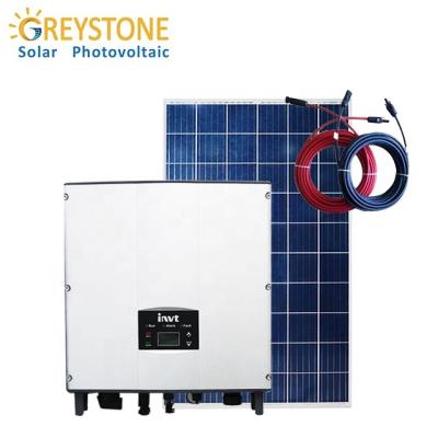 China GREYSTONE home 3000w on grid solar power system for home for sale