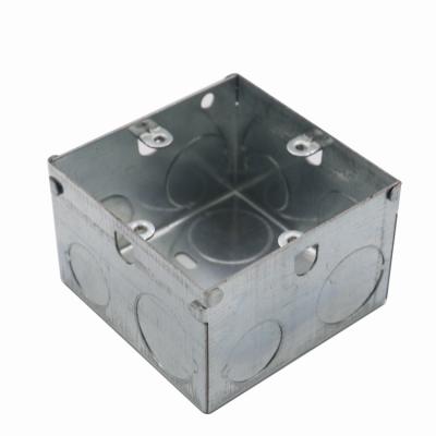 China Switch OEM Square Steel Box Conduit Fittings Electrical Conduit Box for sale