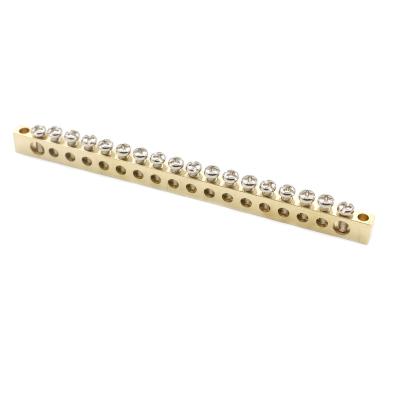 China High Quality Brass TB 18P 18 Holes Earth H57 Longtop Tie Bar Neutral Terminals for sale