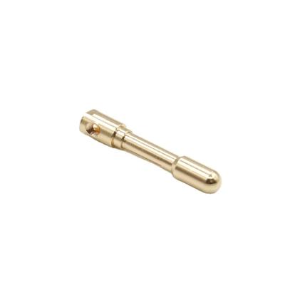 China 4.8MM Socket Switch New Product Spare Parts Component Accessories 2 Pin 3 Pin Socket Pin Round Insert Solid Brass Metal Euro for sale