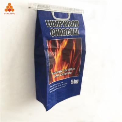 China China 5kg 10kg 20kg 50kg BOPP Packing Firewood BBQ Moisture Proof PP Woven Laminated Carrier Bag For Charcoal for sale