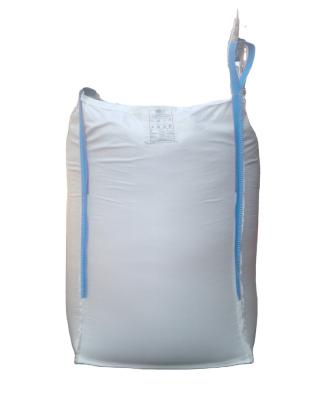 China Transport Packing 1 Bag 2 Ton Big Bag Packing Sack Plastic Container For Sand Or Wood Top Cross Customized Logo Bulk Flat Loop for sale