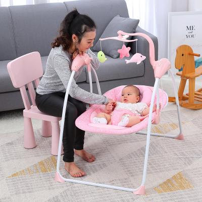 China Modern for Newborm Baby Electric Bouncer Cradle Swing Rocking Chair, Rocker Basket Hutch Baby Swing Chair for sale