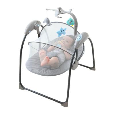 China Modern Newborn Baby Electric Swing Comfort Reclining Cradle Rocking Shaker for sale