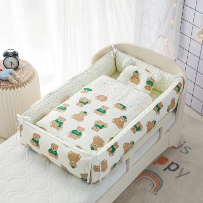 China Modern Baby Co-sleep Bumper Bed, Portable Washable Crib Crib Travel Isolation Bed Baby Nest Cribs for sale