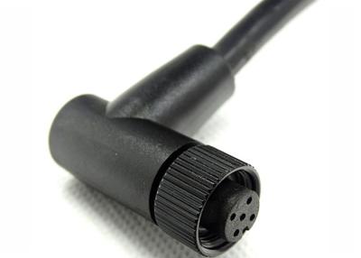 China 2 Pin 5 Pin 90 Degree Electrical Connector , Female Cable Connector Right Angle Pin Shaped for sale