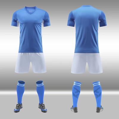 China Link 100% Polyester High Quality Cheap Club Football Singlet Sets Soccer Salary Uniform for sale