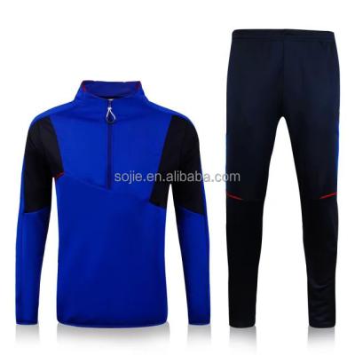 China Custom Thailand Football Team Tracksuit Sets Dark Blue Color Tracksuit Uniform Jersey for sale