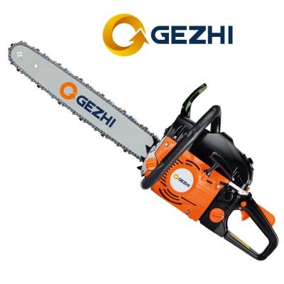 China 2-Stroke Manual Gasoline 52cc Chainsaws Easy Handling Wood Cutting Saw Wholesale Price for sale