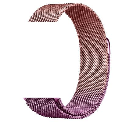 China Water Resistant RiverRock Metal Loop Milanese Mesh Bezel Band For Apple Watch Series 6 44mm 42mm Metal Strap Milan Stainless Steel for sale