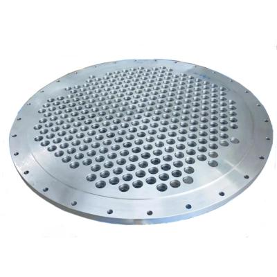 China Large Aluminum CNC Machining Service Custom Turning And Milling Parts For Tube Sheet for sale