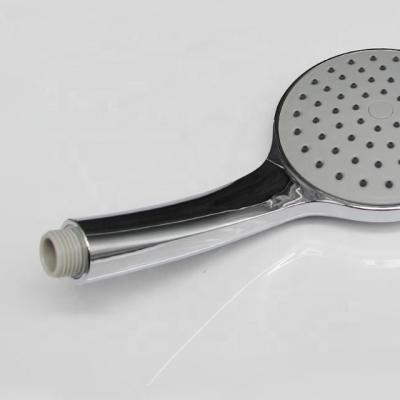 China Needleless Chrome Plated High Water Pressure ABS Circular Shower Head Rotate Shower Head for sale