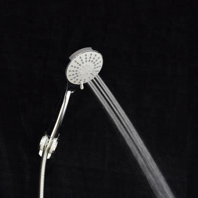 China H-1090 Needle Free Round Plating Chrome ABS Plastic Three Jets Hand Shower Head for sale