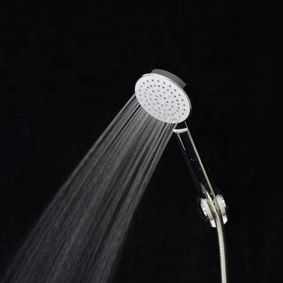 China Without Turnout H-1079 Round ABS Chrome Bathroom Hand Shower Head Bathroom Accessories Bathroom Faucets for sale