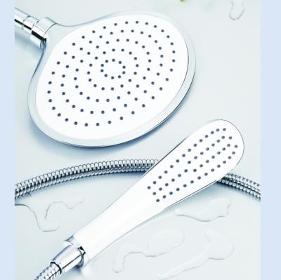 China Without Diverter D-2008 Plastic Chrome ABS Plated Cheap Handheld Top Shower Spray Big Price Overhead Shower for sale