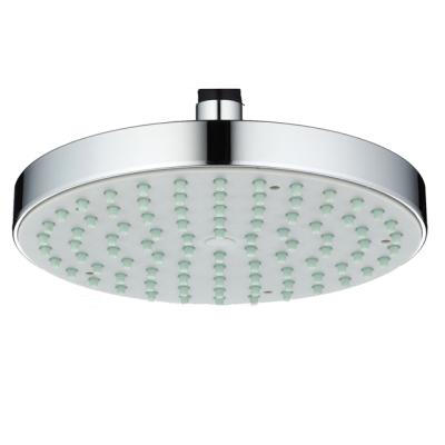 China D-2041 Round ABS Plastic Hand Free Shower Head Chromed 8 Inch Overhead Bathroom Shower Head for sale