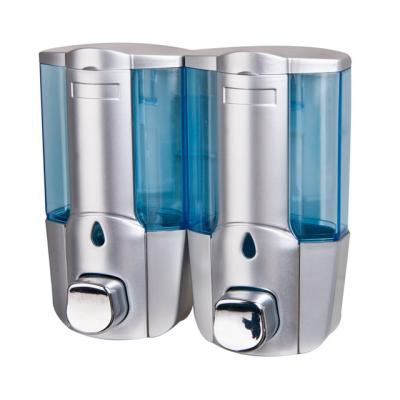 China Foam Soap Dispenser Wall Mount Hand Soap Dispenser ABS Spray Paint Liquid Double Soap Dispenser for sale