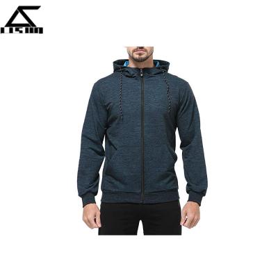 China Men's Anti-Shrink Zipper Lightweight Hooded Long Sleeve Workout Zipper Pocket Hoodie With Front Pockets for sale