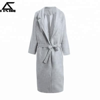 China Fashion Ladies Wide-waisted Trench Coat Women Anti-Shrink Long Trench Coat for sale