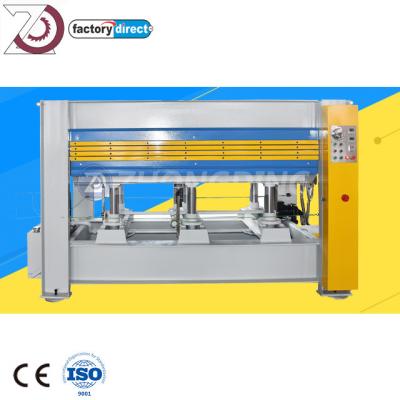 China Pvc Wood Pallet Veneer Mold Flush Door Skin Frame Hot Press Machine  30kw for sale