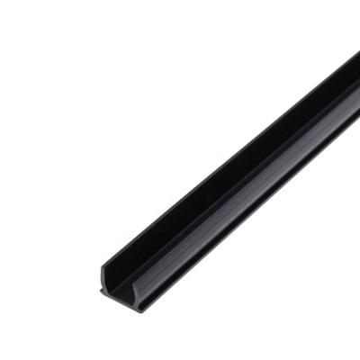 China PVC/PP 390.0400A.01 accessories t slot 10 aluminum black PVC seal strip Rubber protective profile slot cover for sale