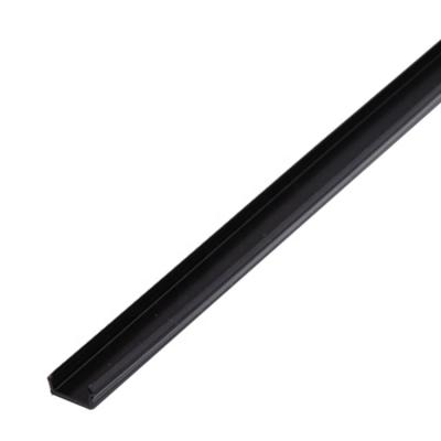 China PVC/PP 390.0900A.01 Industrial Black U Slot Cover 8 Slot Aluminum Profiles PP T Slot Joint Strip for sale