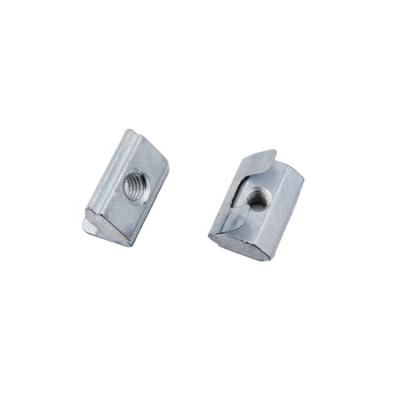 China 2A39.AA.01 heavy industry hot sale din spring m4-m8 standard top sheet slotted nuts for 10 spline aluminum profile for sale