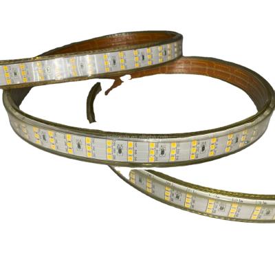 China 220V 3 Lines Super Bright Flexible PVC Strip High Voltage Lighting 50m 100M Waterproof SMD2835 LED for sale