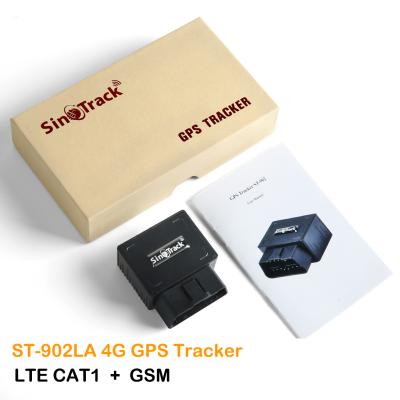 China SinoTrack Automotive OBD 4G Plug and Play Free Installation Locator ST-902LA OBD 4G Automotive GPS Tracker for Mexico Colombia Australia for sale