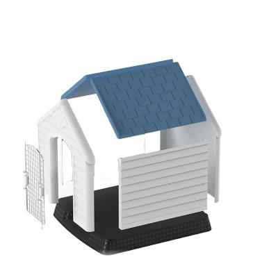 China Dogs Dog House Medium Size Large Outdoor Plastic Kennel With Door for sale