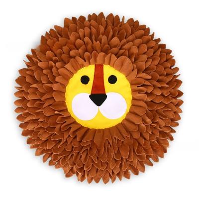 China Stocked Border Lion Head Pet Sniffing Protection Dog Cat Searching Slow Training Food Cover Food Sniffing Protection for sale