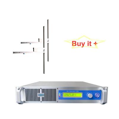 China [Hot Sale] NEW Lightweight 1KW FM Broadcast Transmitter + 2-Bay Dipole Antenna for 1KW FM Radio Stations Transmitter for sale