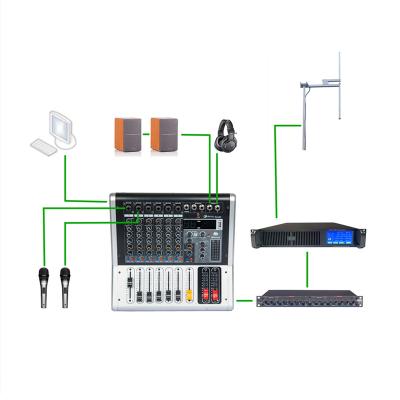 China Touch Screen 300W FM Transmitter 1-Bay Antenna 30 Meters 1/2