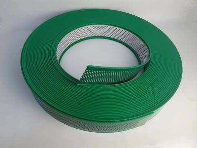 中国 Green Color With Holes Aluminum Trim Cap Hand Bent 50M Roll with Aluminum Alloy Coil 販売のため