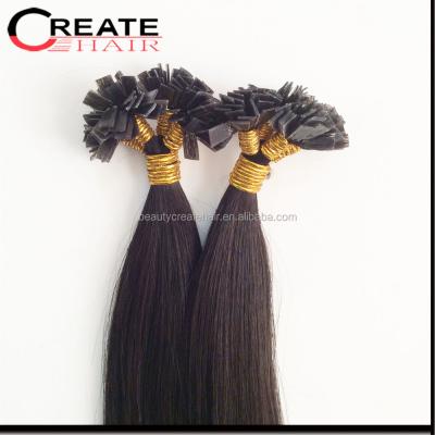 China Good Smell High Quality Silky Straight Flat Tip Human Hair Virgin Brazilian Remy Straight Hair Wave Hair Extension for sale