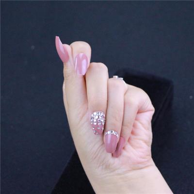 China 24 Pcs ABS False Nails 24 Pcs Set Factory Direct Sale ABS Pure Color Fake Nails Press On Nail for sale