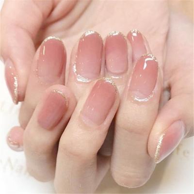 China Private logo gel nail high quality false color ombre color customers fake nails for sale