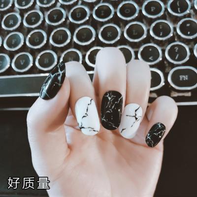 China Fake Marble Nails Create Shade And Fake Marble Acrylic Nails Coffin Nails Canton Factory L51 for sale