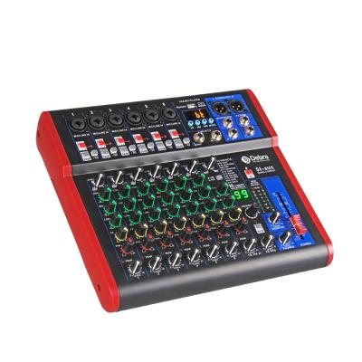 China 4/6/8-Channel Mini Mixer DJ Mixer Reverb Effect Home Portable Professional Karaoke USB Live Mixer SI Interface for sale