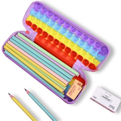 China Educational Toys Rainbow Kids Stress Toy Pencil Case School Toys For Children For Adults for sale