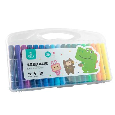 China Gift Kids Art Set for Kids Drawing 12/24/36 Colors Watercolor Pen Washable Set for sale