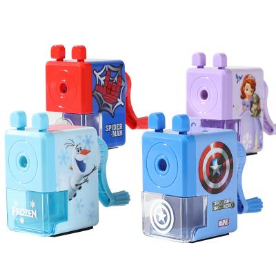 China Creative Cartoon Hand School Pencil Sharpener Battery Operated Smart Manual/Electronic Pencil Sharpener For Art Pencils for sale