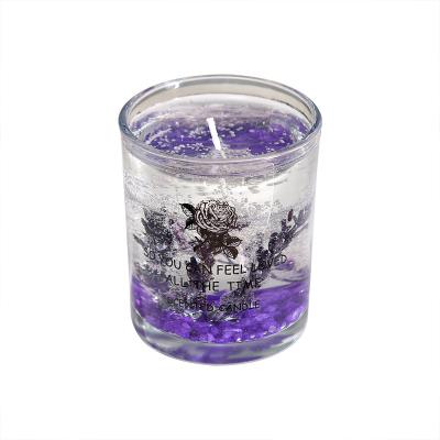 China 2023 Hot Sale Decorative Premium Dry Flower Jelly Glass Candles Jar Candle Multi Style Jar With Lid Aromatherapy Creative Accessories for sale