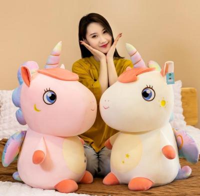 China Daily Life Factory Direct Unicorn Gifts For Girls Rainbow Stuffed Soft Plush Toys Plushie Pillow Doll Rainbow Unicorn Plush Toys for sale