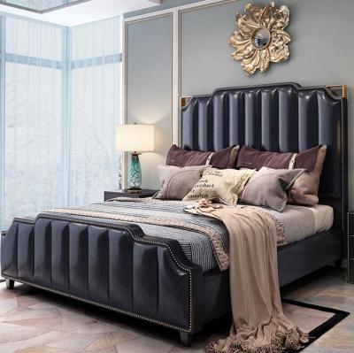 China High Quality Modern Customized Double King Size Upholstered Bed Designs For Home for sale