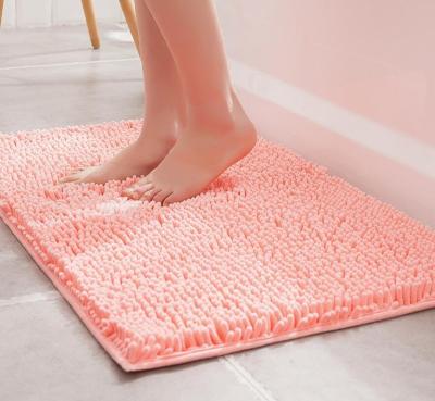 China Plush Bath Blanket Mat Amazon Soft Absorbent Fashion Microfiber Quick Dry Luxury Chenille Shaggy Machine Washable Bathroom Soft Plush Bath Blanket Mat for sale